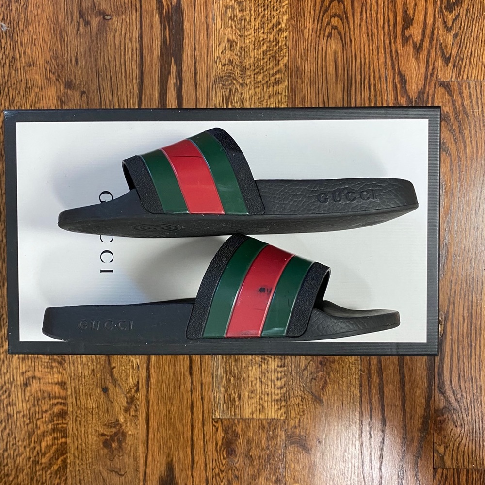 Gucci Rubber Slide Black